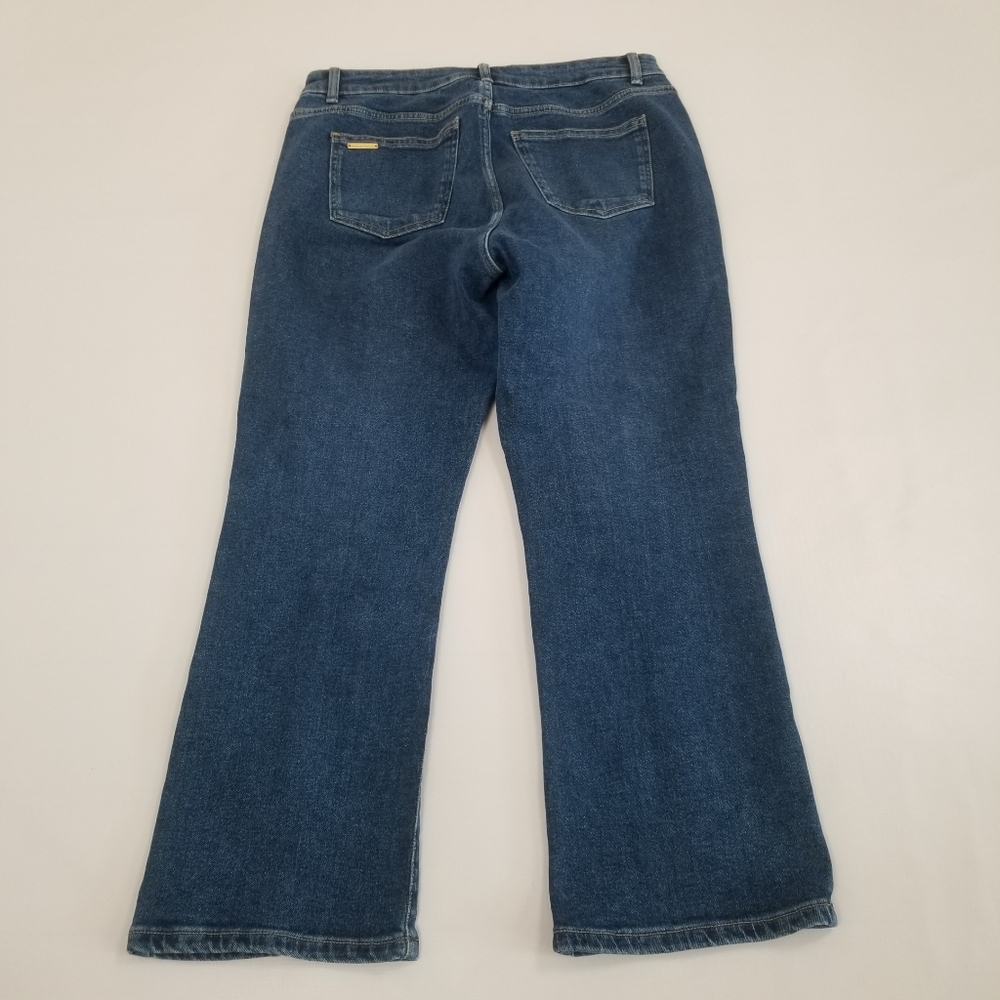 Michael Kors Crop Ankle Slit Jeans Size 10 - Picture 3 of 8
